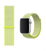 Apple Watch 42/44mm Kumaş Kordon Neon Sarı