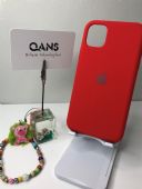 iPhone 11 Lansman Silikon Telefon Kılıfı Kırmızı