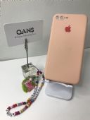 iPhone 7 Plus Lansman Silikon Kılıf Somon Rengi