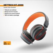 Net-Tech NT-2000 Katlanabilir Kulak Üstü Kulaklık